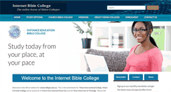 Desktop Screenshot of internetbiblecollege.info