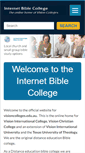 Mobile Screenshot of internetbiblecollege.info
