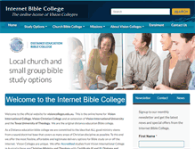 Tablet Screenshot of internetbiblecollege.info